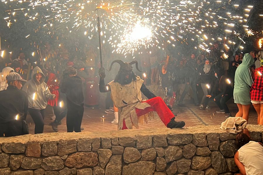 A demoni at the Correfoc in Santa Ponsa