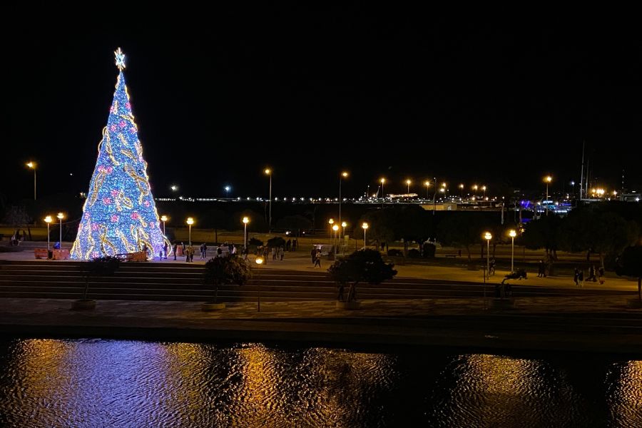Christmas Tree in Parc de la Mar palma de Mallorca