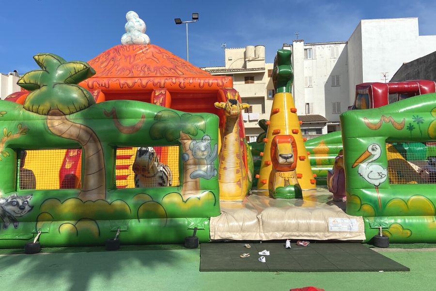 Kids activity park in Cala Bona, Mallorca